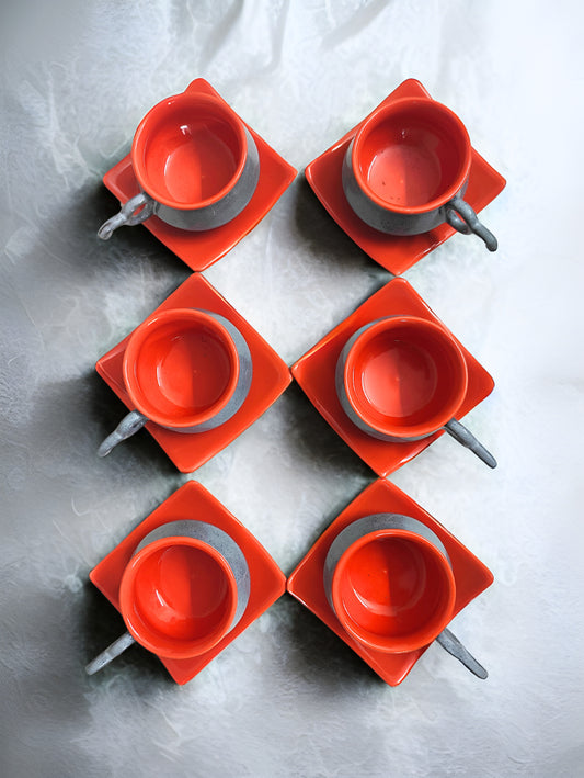 The Peppy Orange Soirée Set