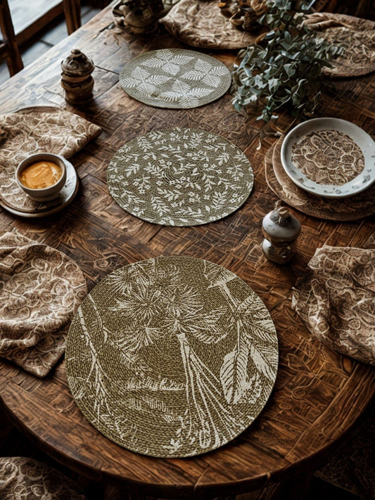 Vanya – Jute Round Mats - (Set of 3)