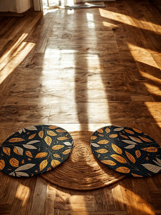Aranya – Braided Leaf Mats - (Set of 4)