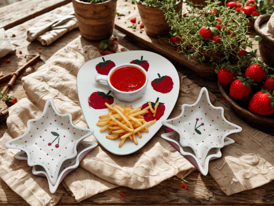 Berry Bliss Snack Platter, Dip Bowl  & Planter Set