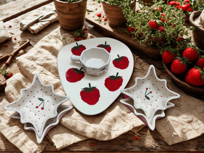 Berry Bliss Snack Platter, Dip Bowl  & Planter Set