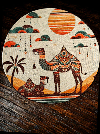 Iraaya – Braided Round Mats - (Set of 3)