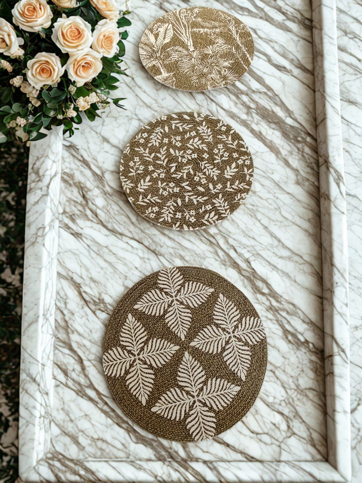 Vanya – Jute Round Mats - (Set of 3)