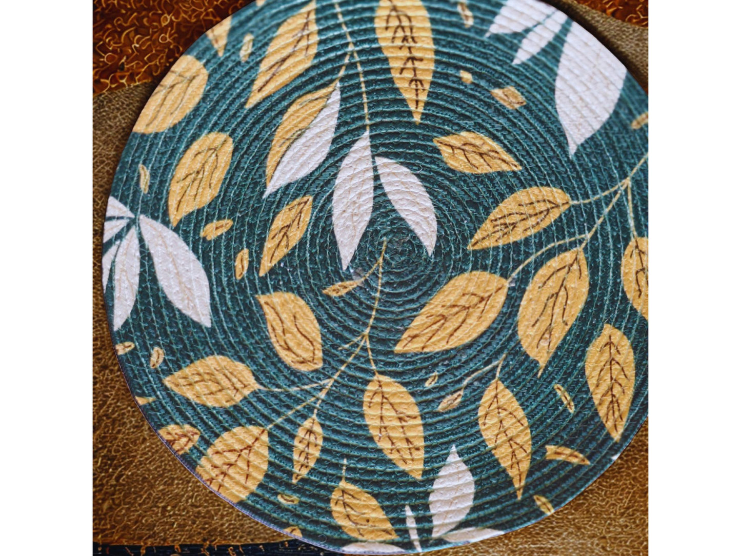 Aranya – Braided Leaf Mats - (Set of 4)